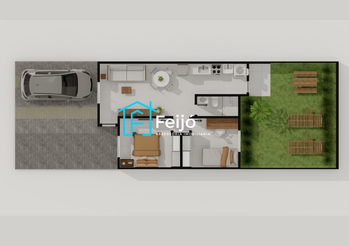 Apartamentos 2 dormitórios com opção de pátio na Restinga próx. A Pizzaria Solar
