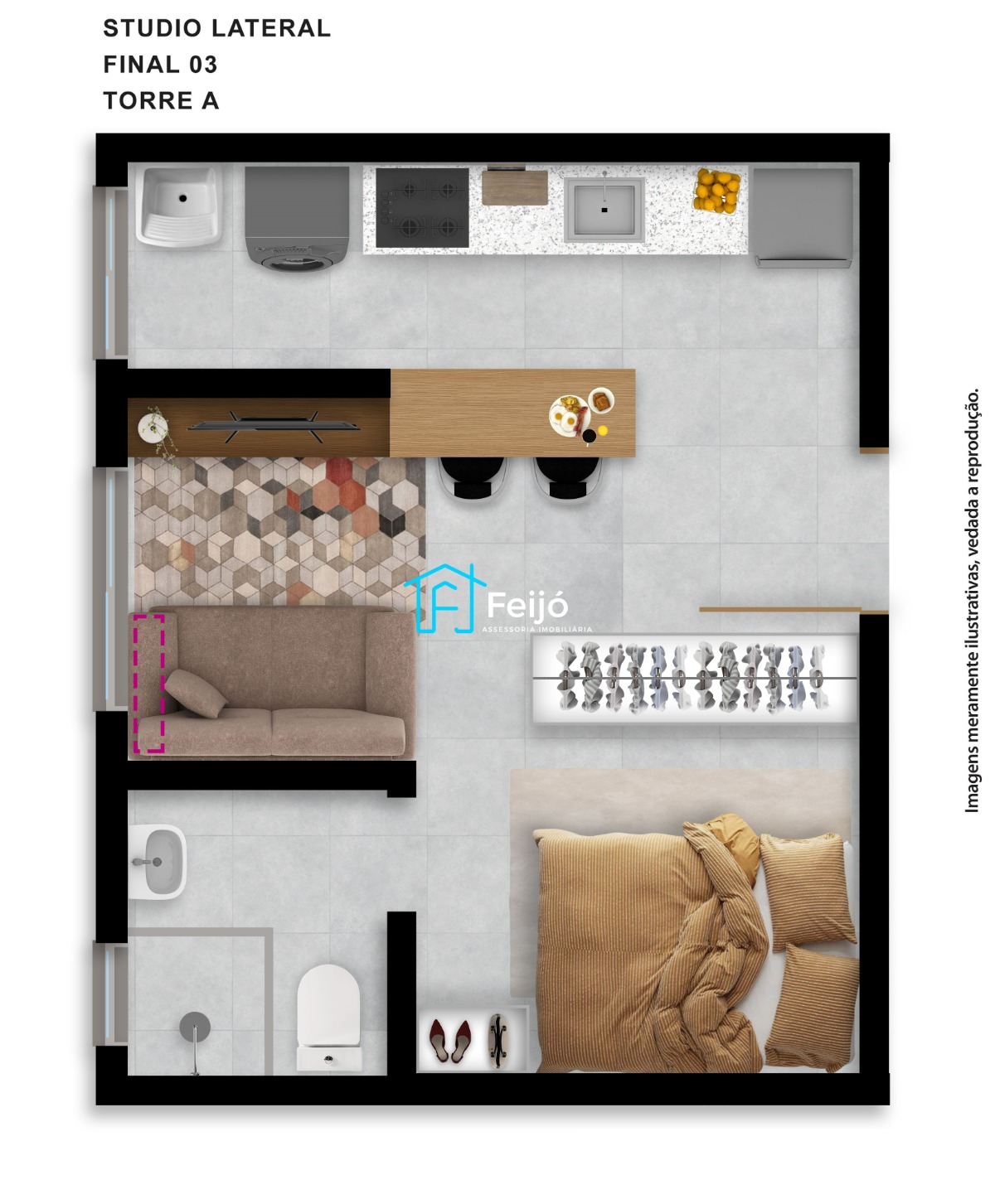 Apartamentos Studios na Hípica próximo ao Desco