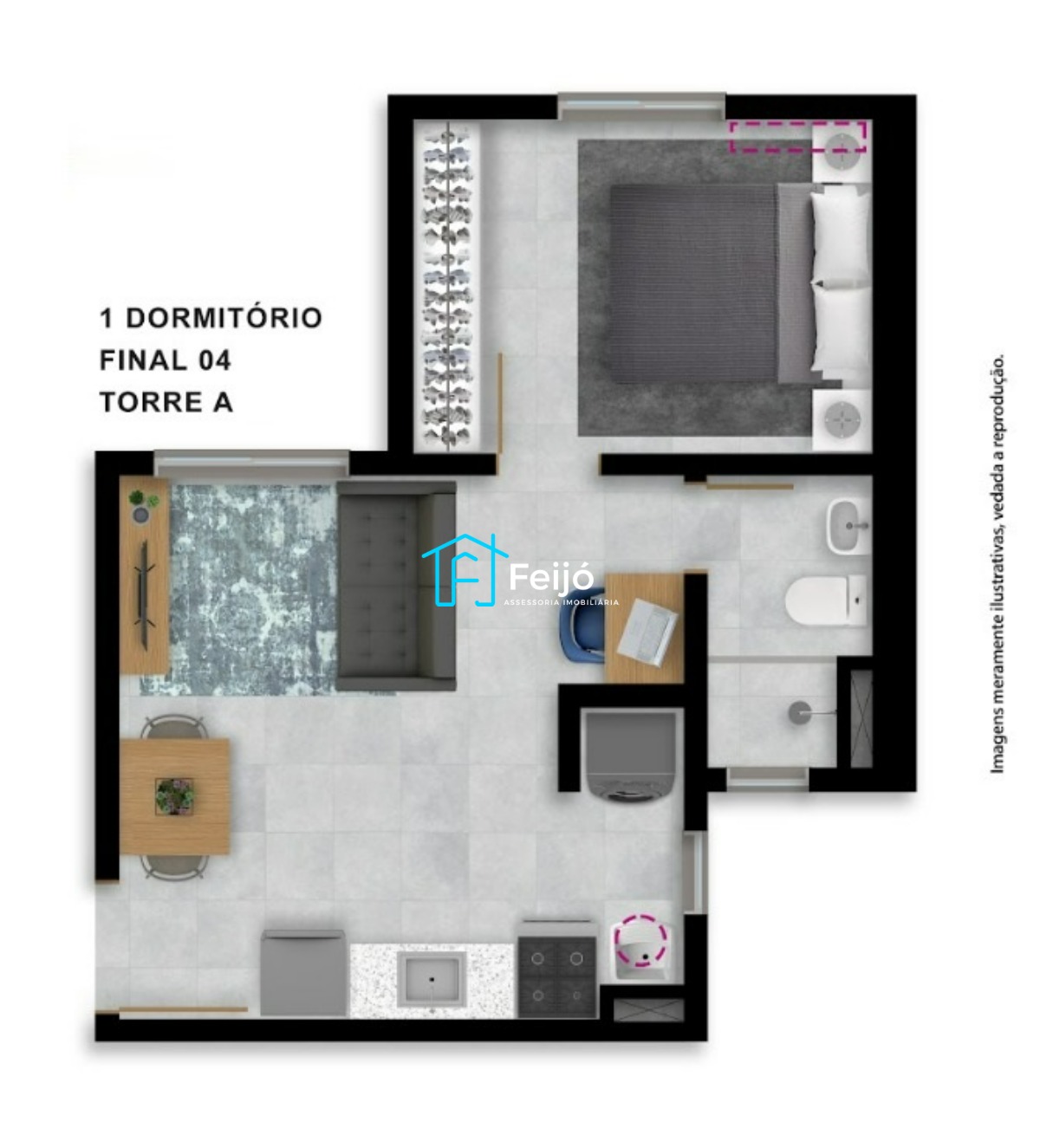 Apartamentos Studios na Hípica próximo ao Desco