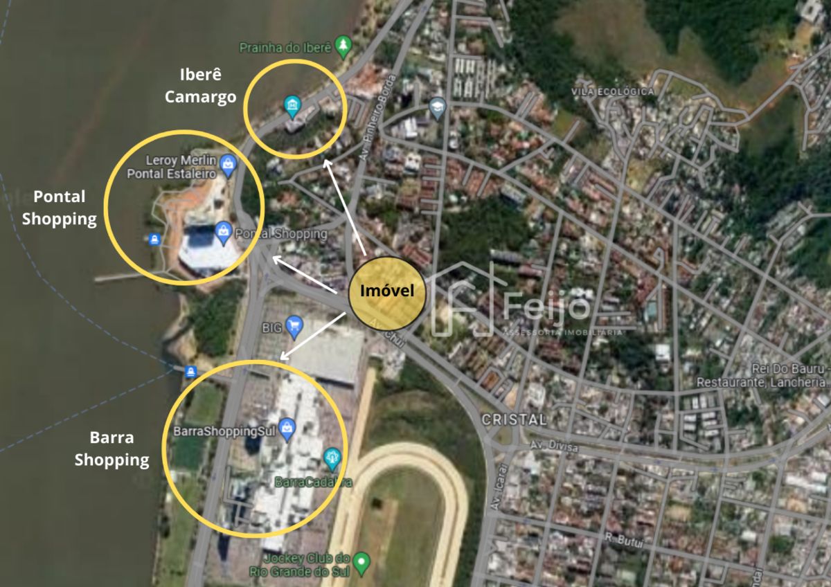 Apartamento 2 dormitórios com ótima vista ao lado do Barra Shopping Sul