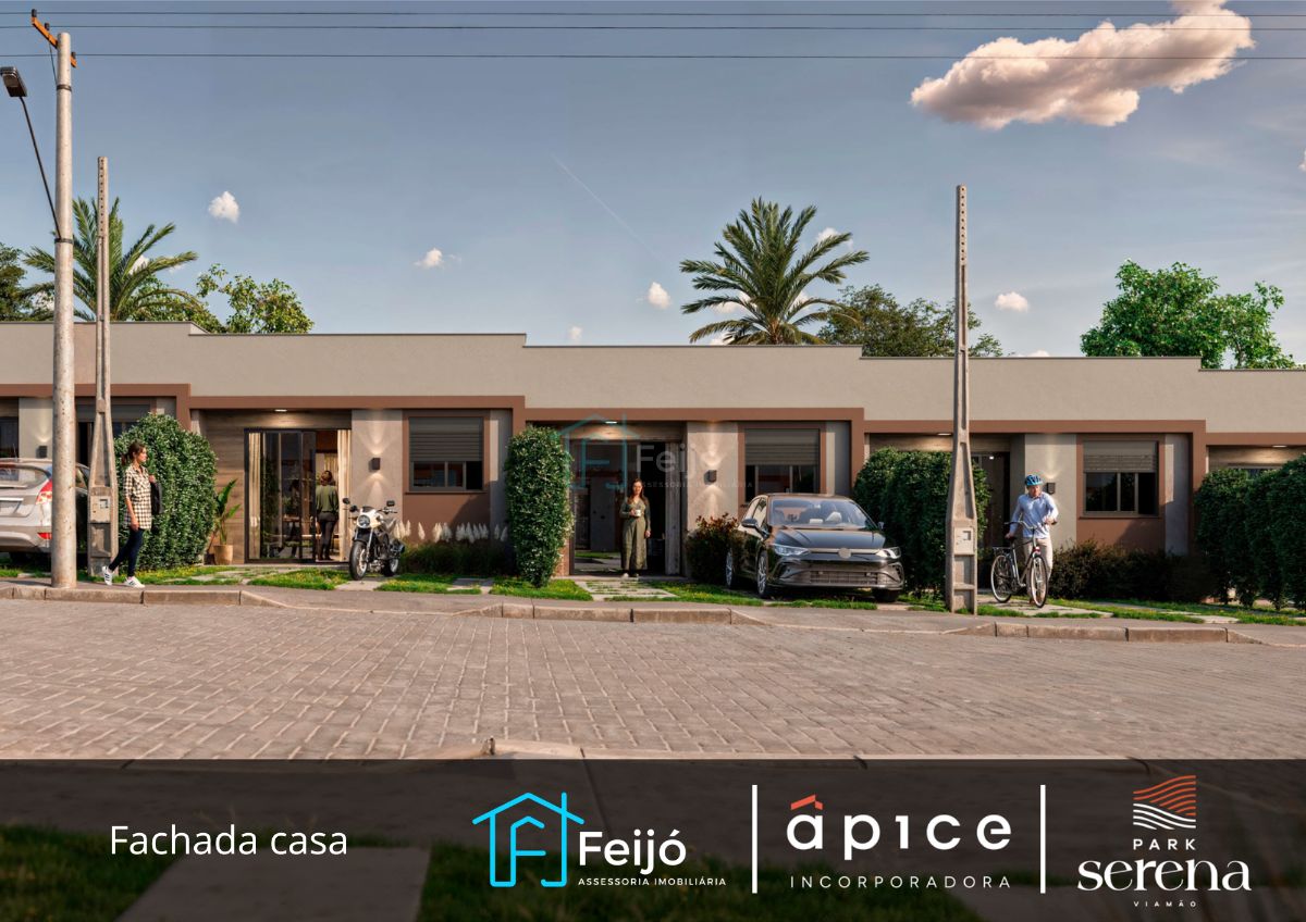 Casas 2 dormitórios com pátio e churrasqueira - Viamão