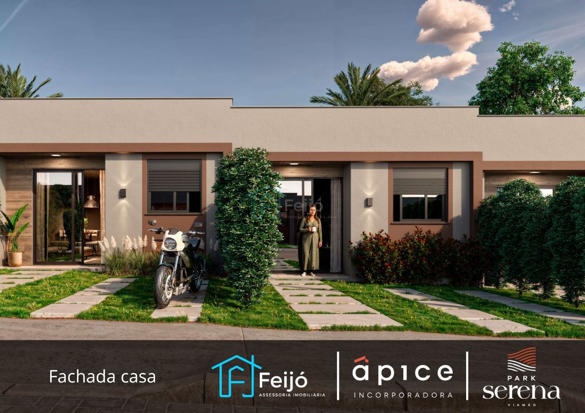 Casas 2 dormitórios com pátio e churrasqueira - Viamão
